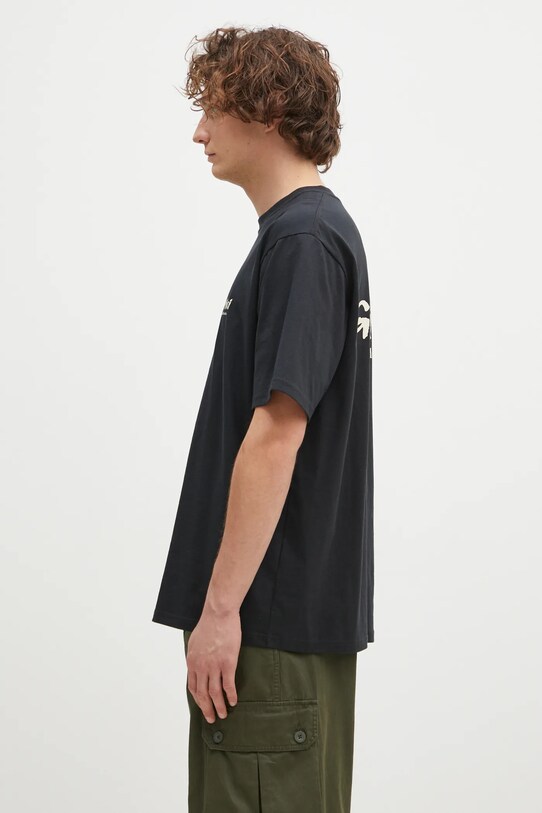 Bavlněné tričko Gramicci Original Freedom Tee G4FU.T098 černá AW24