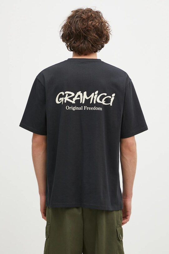 Oblečení Bavlněné tričko Gramicci Original Freedom Tee G4FU.T098 černá