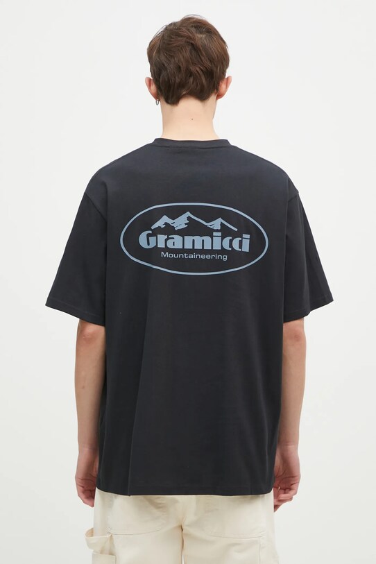 Одежда Хлопковая футболка Gramicci Mountaineering Tee G4FU.T096 чёрный