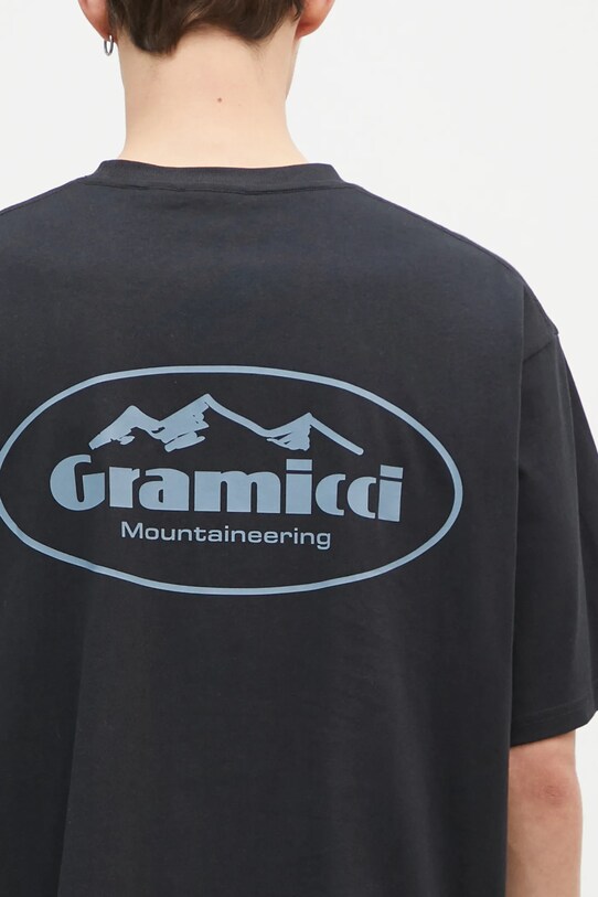 Хлопковая футболка Gramicci Mountaineering Tee чёрный G4FU.T096