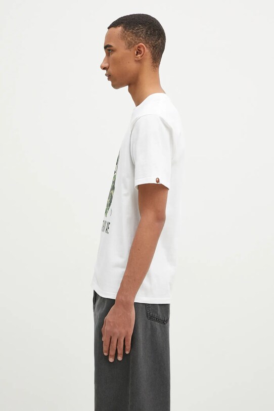 Хлопковая футболка A Bathing Ape Abc Camo 1K80110006 белый AW24