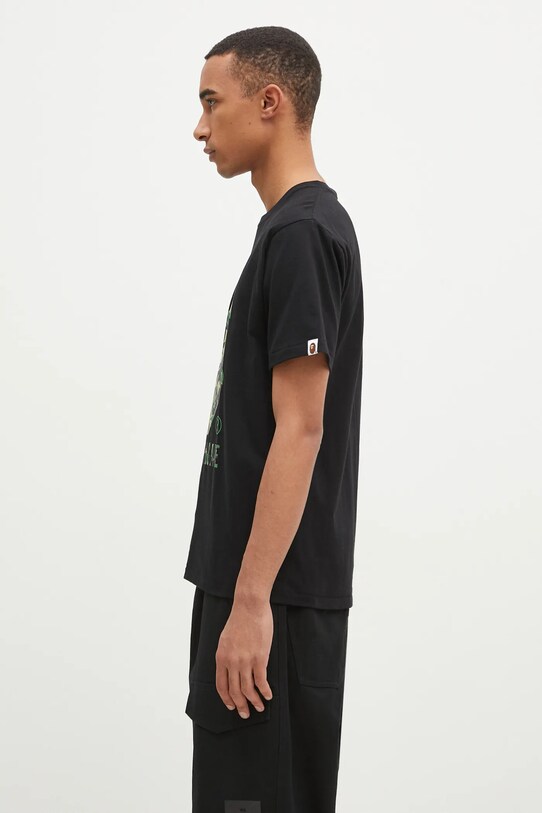 A Bathing Ape cotton t-shirt Abc Camo 1K80110006 black AW24