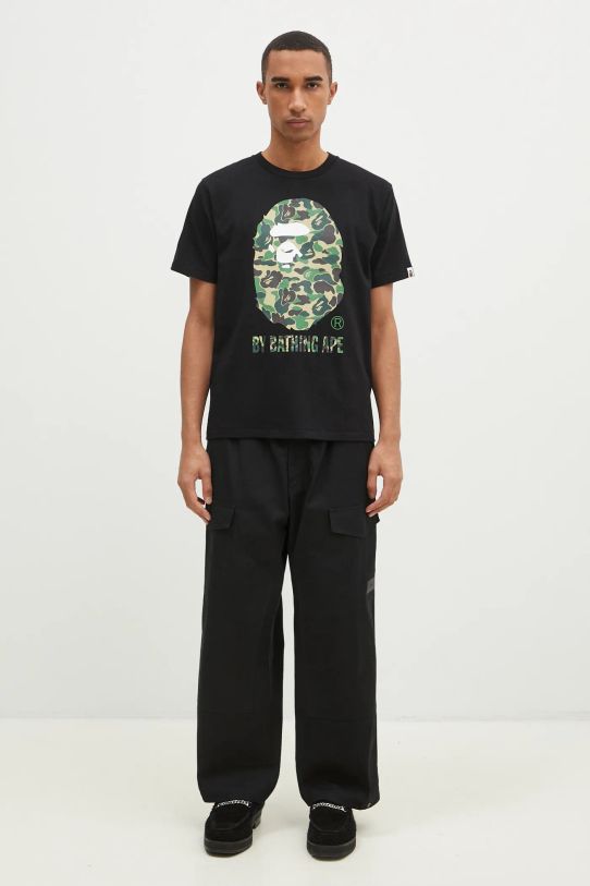 A Bathing Ape t-shirt in cotone Abc Camo 1K80110006 nero