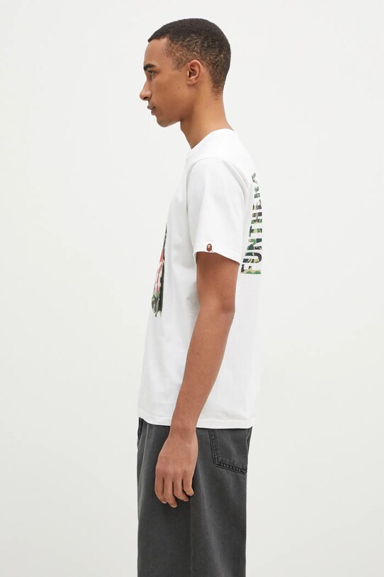 A Bathing Ape cotton t-shirt Abc Camo Tiger 1K80110008 white AW24