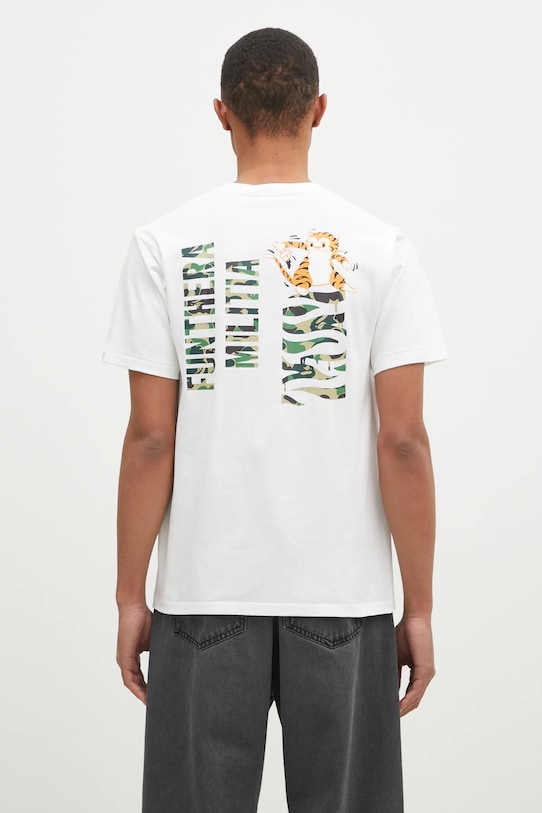 Abbigliamento A Bathing Ape t-shirt in cotone Abc Camo Tiger 1K80110008 bianco