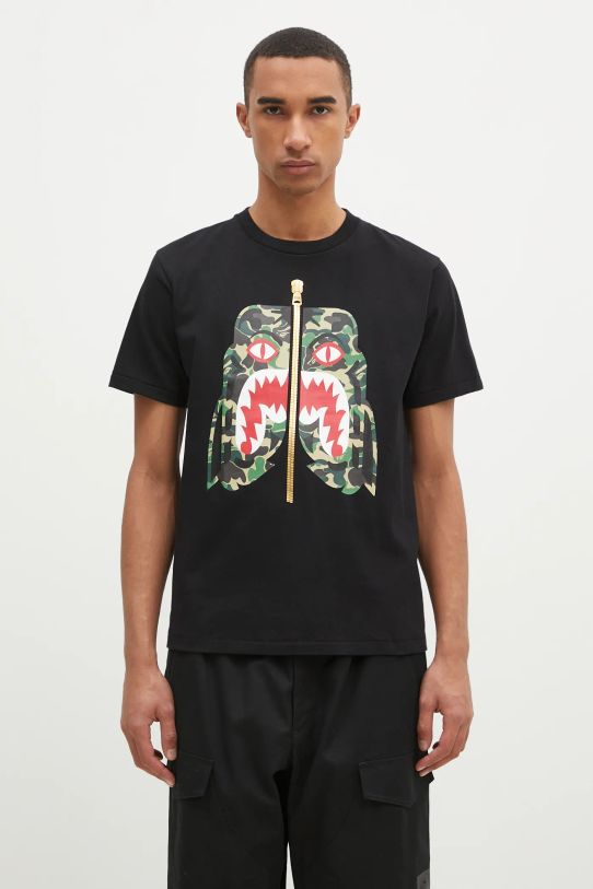 A Bathing Ape cotton t-shirt Abc Camo Tiger cotton black 1K80110008