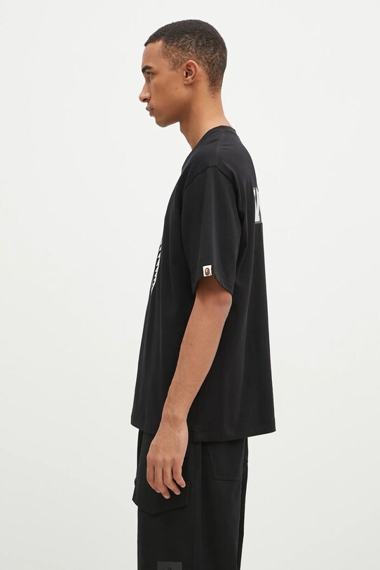 A Bathing Ape tricou din bumbac Shark Tee #1 1K70110311 negru AW24