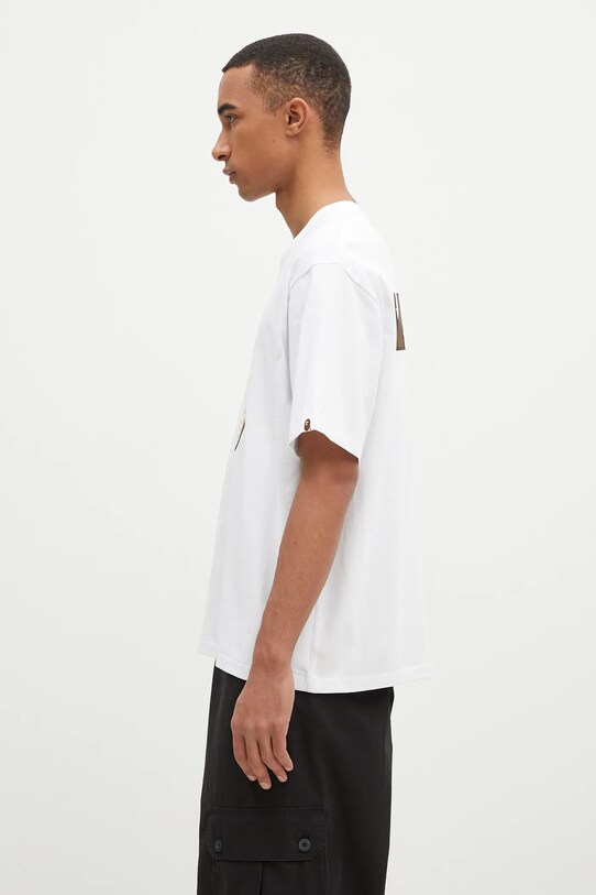 A Bathing Ape cotton t-shirt Shark Tee #2 1K70110312 white AW24