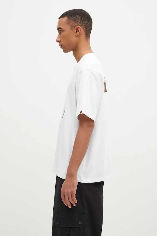 Pamučna majica A Bathing Ape Shark Tee #2 1K70110312 bijela AW24
