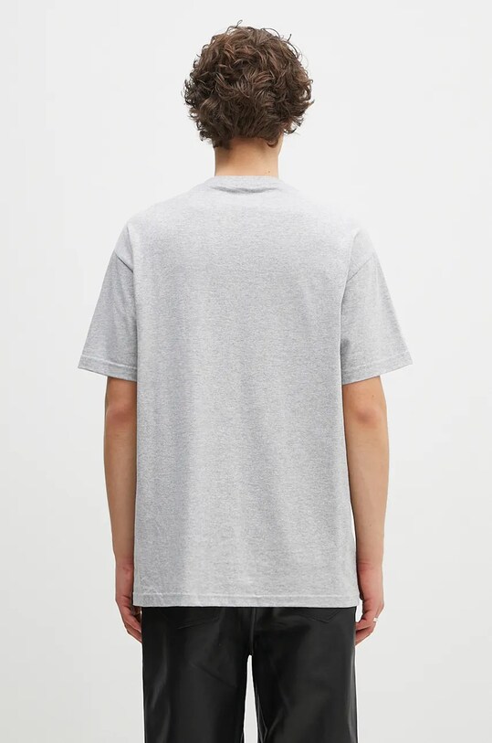 Clothing PLEASURES cotton t-shirt F Me P24F021 gray