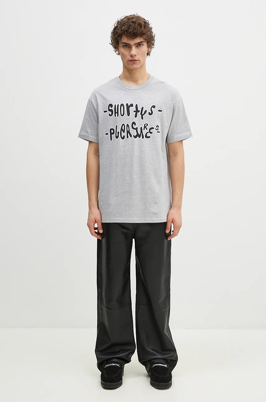 PLEASURES t-shirt bawełniany F Me P24F021 szary