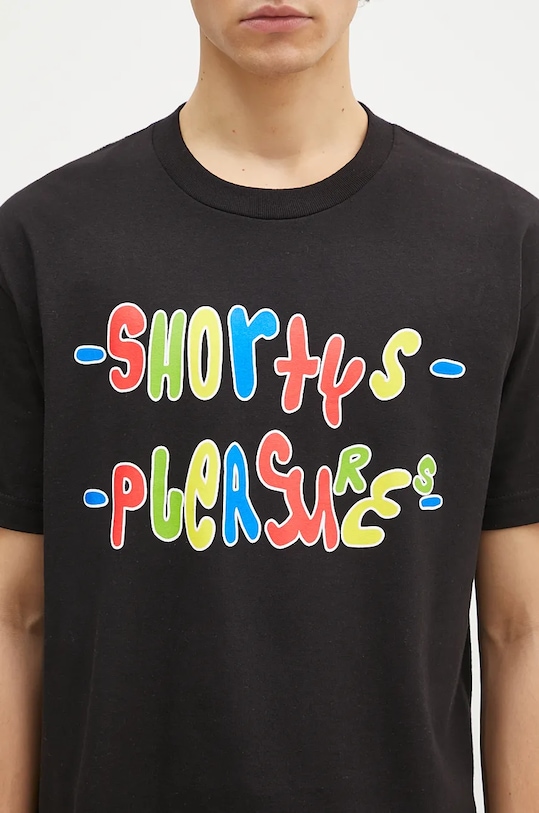 Памучна тениска PLEASURES F Me черен P24F021