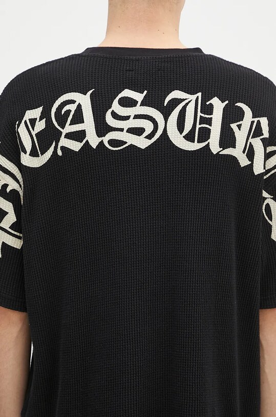 PLEASURES cotton t-shirt Neural Thermal Shirt black P24F048