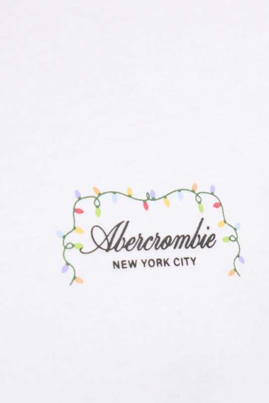 Abercrombie & Fitch t-shirt bawełniany KI123.4189.100 biały