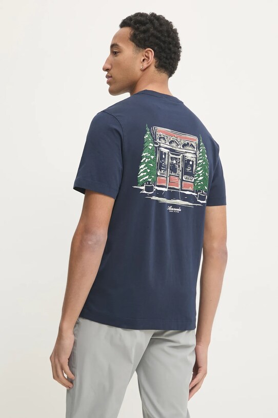 Îmbrăcăminte Abercrombie & Fitch tricou din bumbac KI123.4189.200 bleumarin