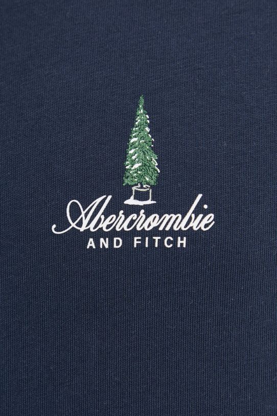 Bavlnené tričko Abercrombie & Fitch KI123.4189.200 tmavomodrá