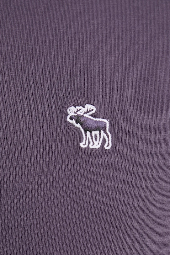 Bavlněné tričko Abercrombie & Fitch KI124.4573.600 fialová