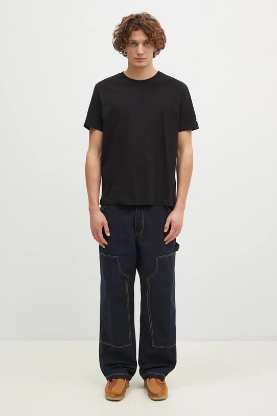 Champion tricou din bumbac Crewneck 220713 negru
