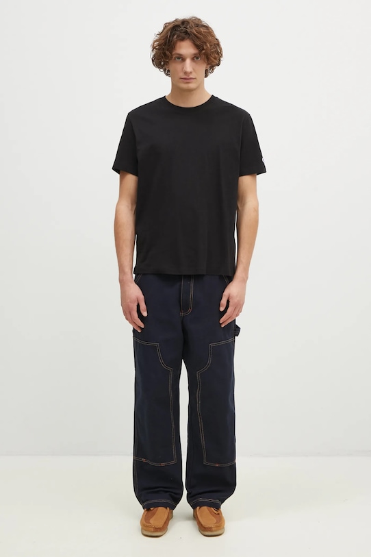 Бавовняна футболка Champion Crewneck 220713 чорний