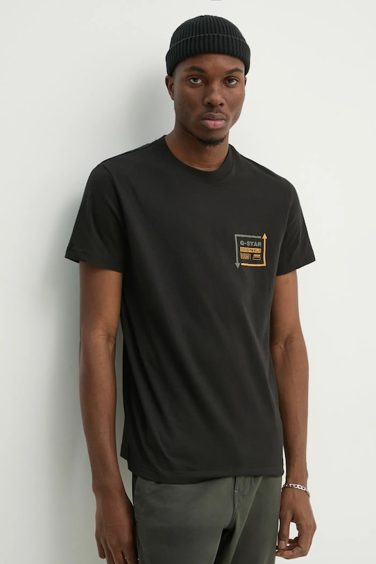 Bavlnené tričko G-Star čierna D25444.8415