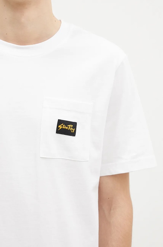 Βαμβακερό μπλουζάκι Stan Ray λευκό AW2400402