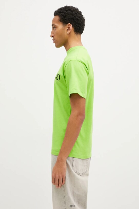 No Problemo t-shirt bawełniany Fluoro SS Tee NP60003.02 zielony AW24