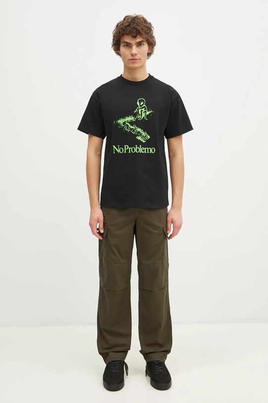 Хлопковая футболка No Problemo Toboggan SS Tee NP60007.02 чёрный