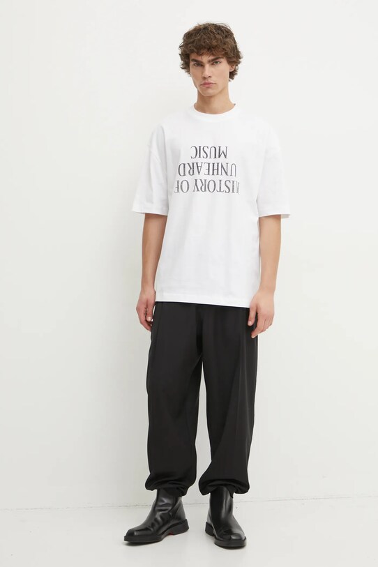 Бавовняна футболка Études Studio H24MCTSH141 білий AW24