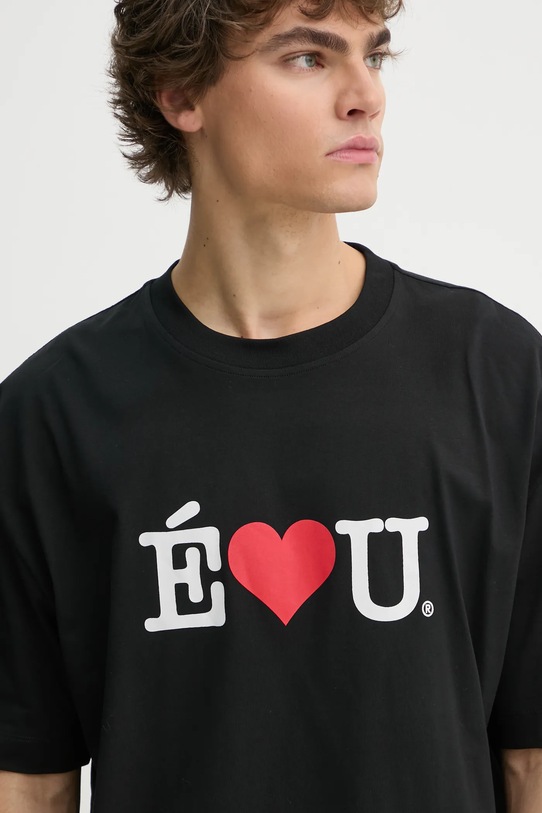 Хлопковая футболка Études Studio чёрный H24MMTSH137