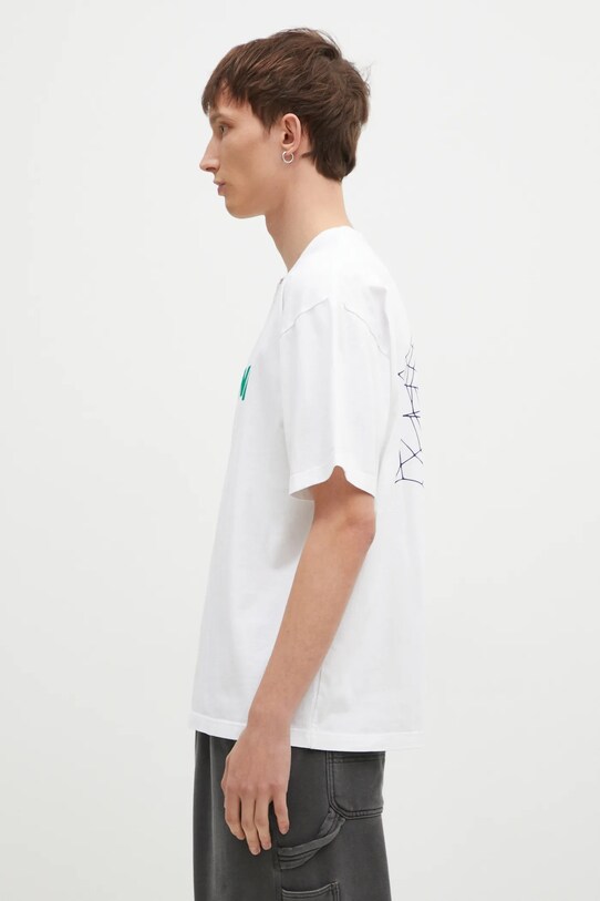 NEIGHBORHOOD tricou din bumbac Tee SS-7 242PCNH.ST07 alb AW24