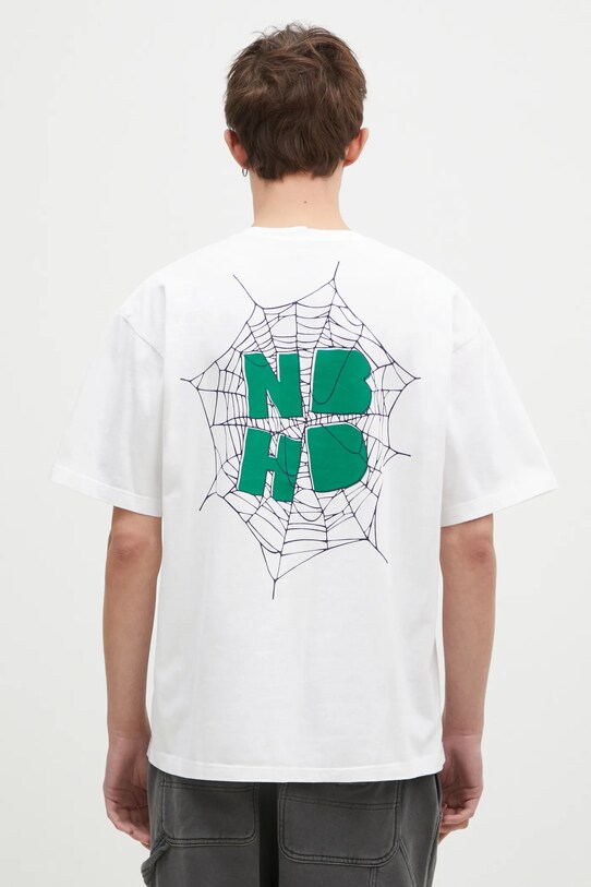 Îmbrăcăminte NEIGHBORHOOD tricou din bumbac Tee SS-7 242PCNH.ST07 alb