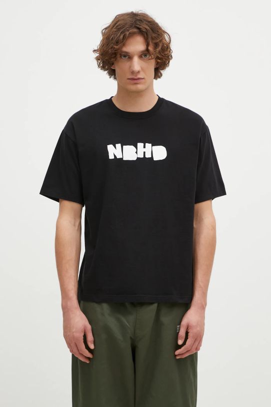 Îmbrăcăminte NEIGHBORHOOD tricou din bumbac Tee SS-7 242PCNH.ST07 negru