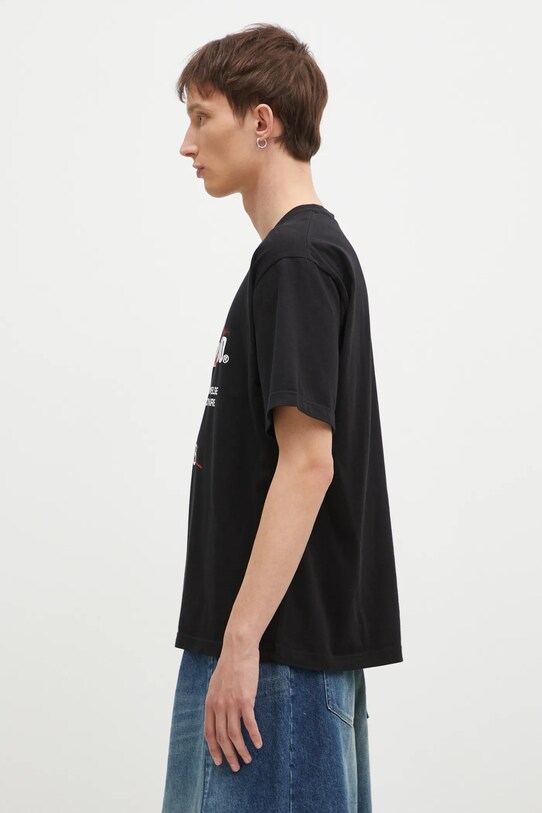 NEIGHBORHOOD tricou din bumbac Tee SS-13 242PCNH.ST13 negru AW24
