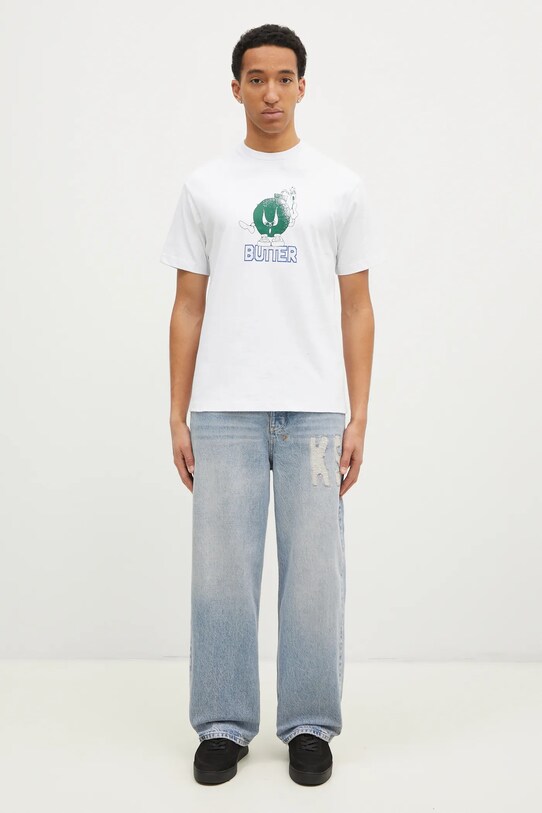 Butter Goods tricou din bumbac Bomb Tee BG243100 alb