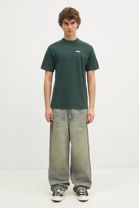 Butter Goods cotton t-shirt Basic Tee BG243110 green
