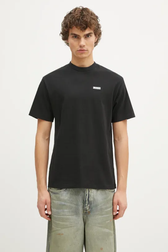 Памучна тениска Butter Goods Basic Tee стандартна черен BG243110