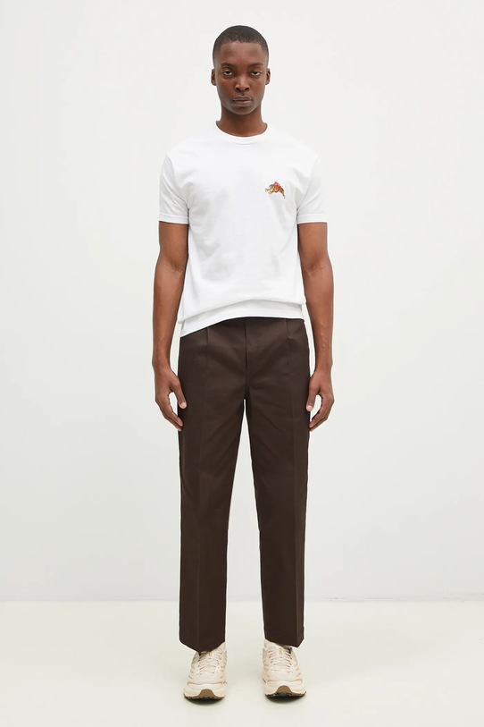 Памучна тениска Wacko Maria Tim Lehi 24FW.WMT.TEE06 бял