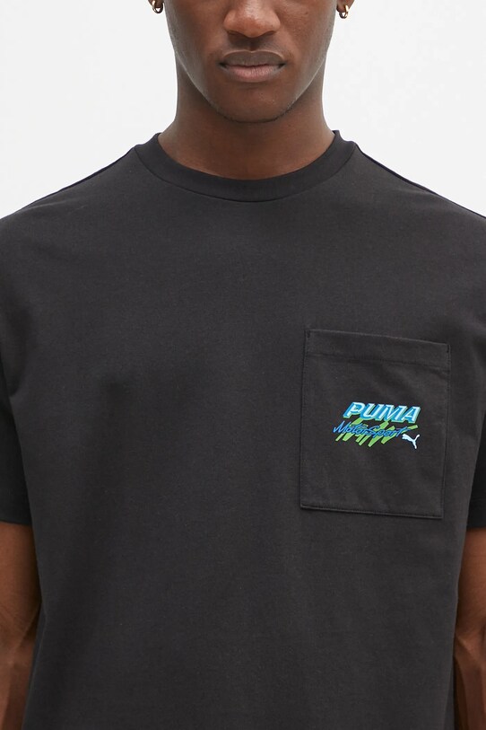 Puma t-shirt in cotone Puma x A$AP ROCKY Pocket nero 632012