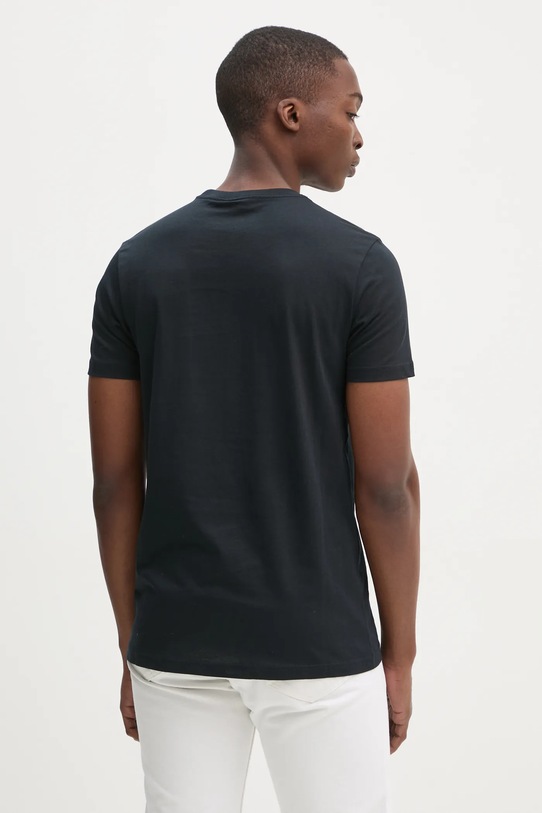 Ruházat PS Paul Smith pamut póló M2R.010R.KZEBRA sötétkék