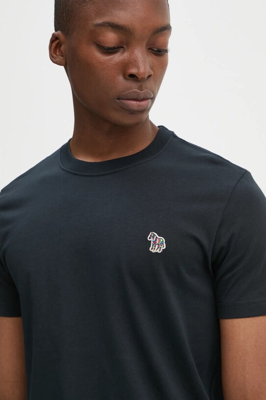 PS Paul Smith t-shirt bawełniany granatowy M2R.010R.KZEBRA