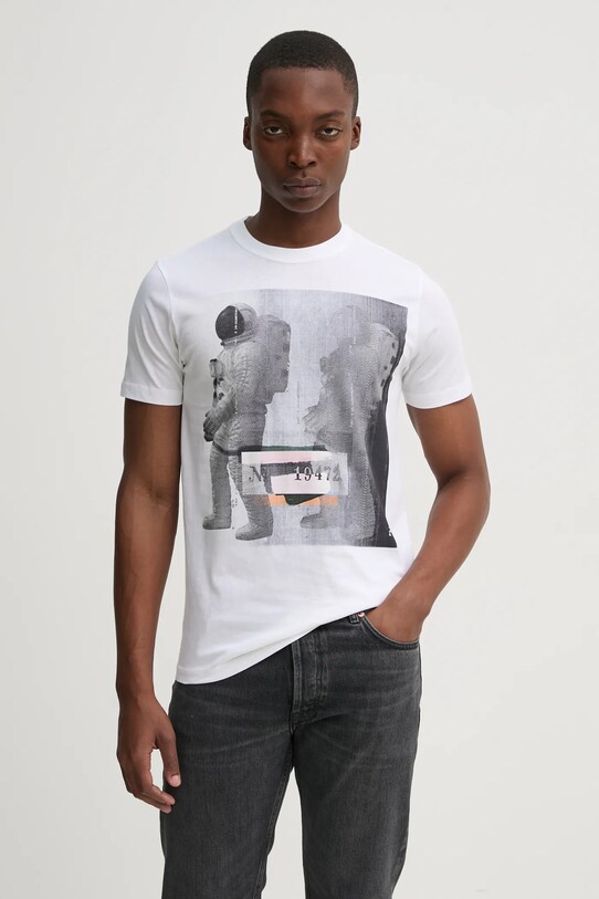 PS Paul Smith tricou din bumbac alb M2R.010R.PP5086