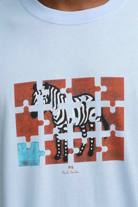 Bavlnené tričko PS Paul Smith M2R.011R.PP5079 modrá