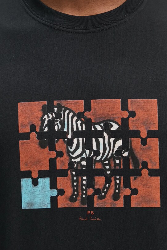 Хлопковая футболка PS Paul Smith M2R.011R.PP5079 чёрный
