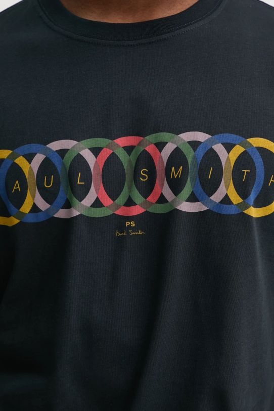 Pamučna majica PS Paul Smith mornarsko plava M2R.011R.PP5264