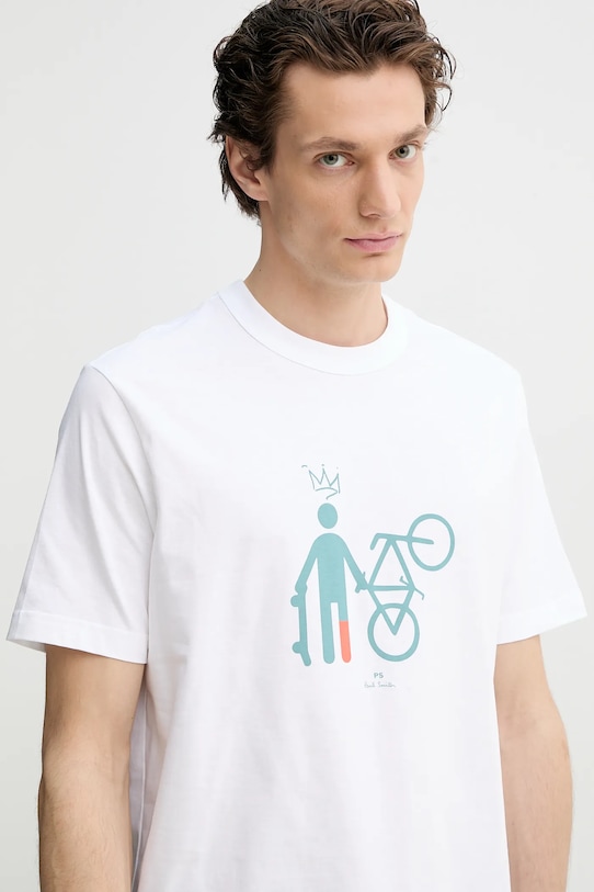 PS Paul Smith tricou din bumbac alb M2R.220X.PP4700