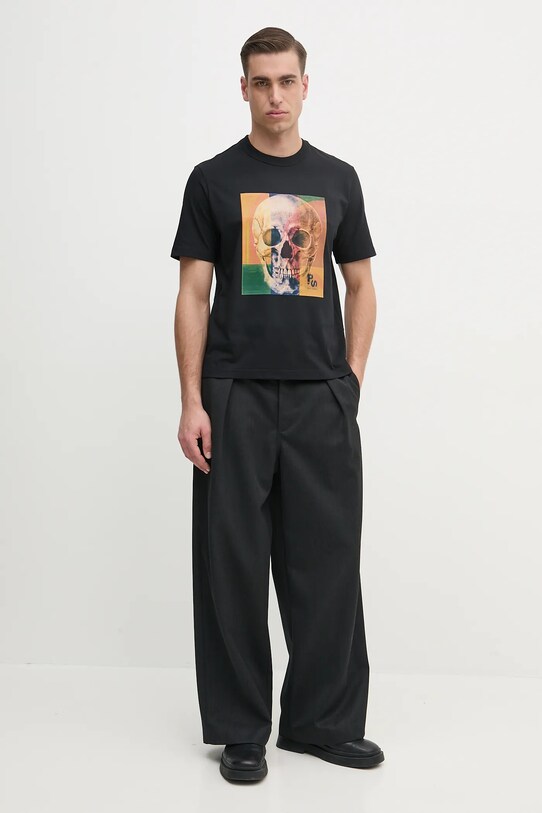 PS Paul Smith tricou din bumbac M2R.220X.PP4703 negru SS25
