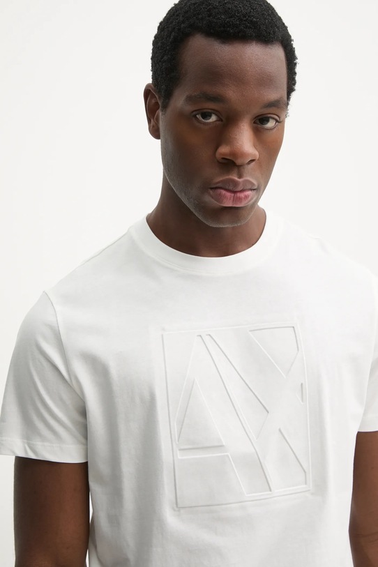 Pamučna majica Armani Exchange bijela 6DZTJH.ZJ8EZ