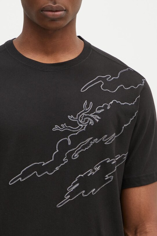 Хлопковая футболка Maharishi Dpm: Sparse Bonsai T-Shirt чёрный 5339.BLACK