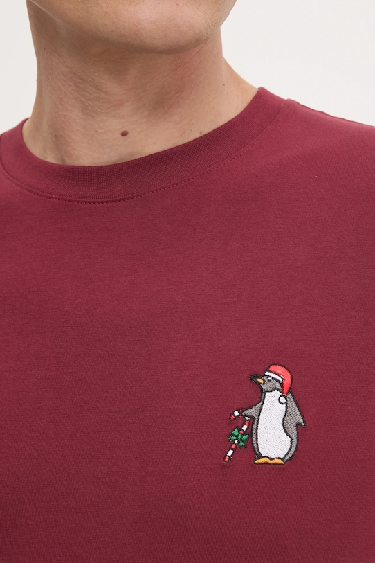 Бавовняна футболка Lindbergh 30.400313.DKRED бордо