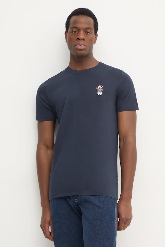 Lindbergh pamut póló pamut sötétkék 30.400313.NAVY